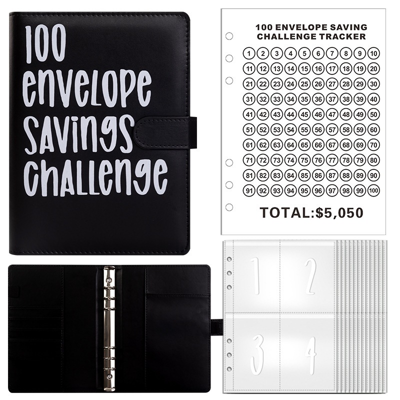 

100 Day Couple Challenge Savings Book Loose leaf Savings Book