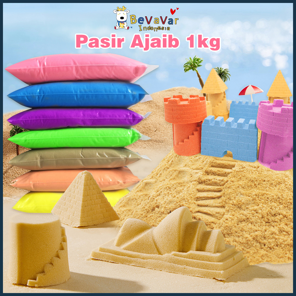 BEVAVAR Mainan anak pasir ajaib reffil magic sand 1kg