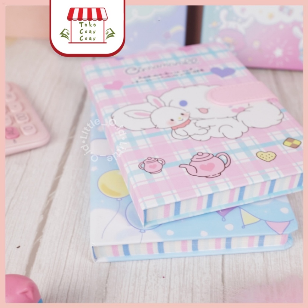 

TCC A5 Notebook Cinnamorol Kuromi Sanrio Diary Magnetic Buku Tulis Buku Bergaris Notes Buku Catatan