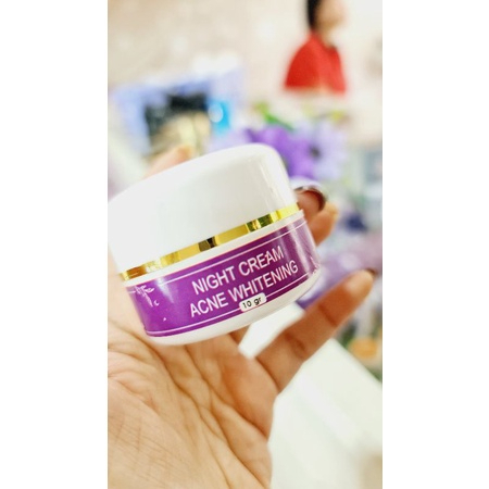NIGHT CREAM ACNE WHITENING (PENGHILANG JERAWAT AMPUH