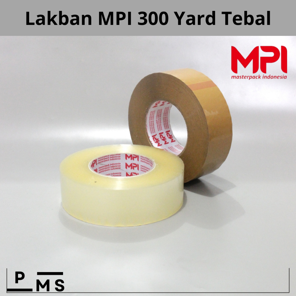

Lakban 300 Yard MPI - Lakban Bening Coklat Jumbo 45 mm x 300 Yard Master Pack Indonesia