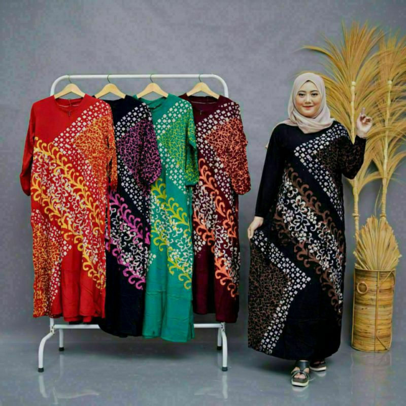 GAMIS BATIK CAP MALAMAN PREMIUM