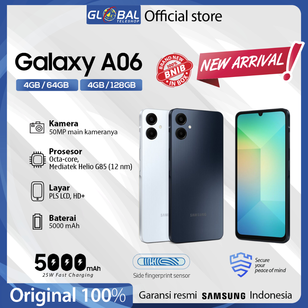 Samsung Galaxy  A06 4/64GB | 4/128GB Garansi Resmi