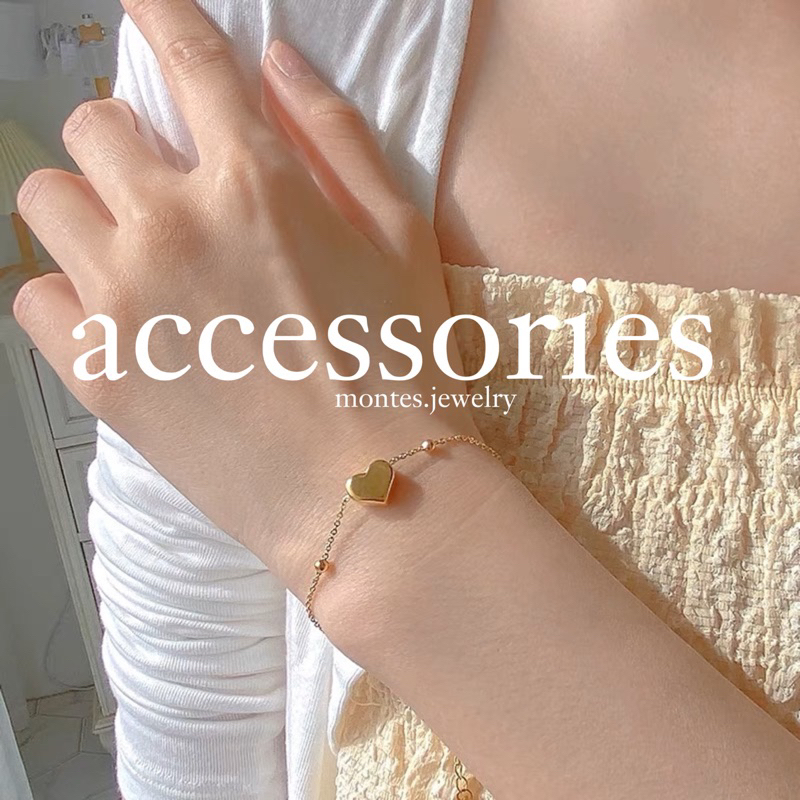 Gelang Tangan Love Fashion Korea style Titanium 100% best ✅