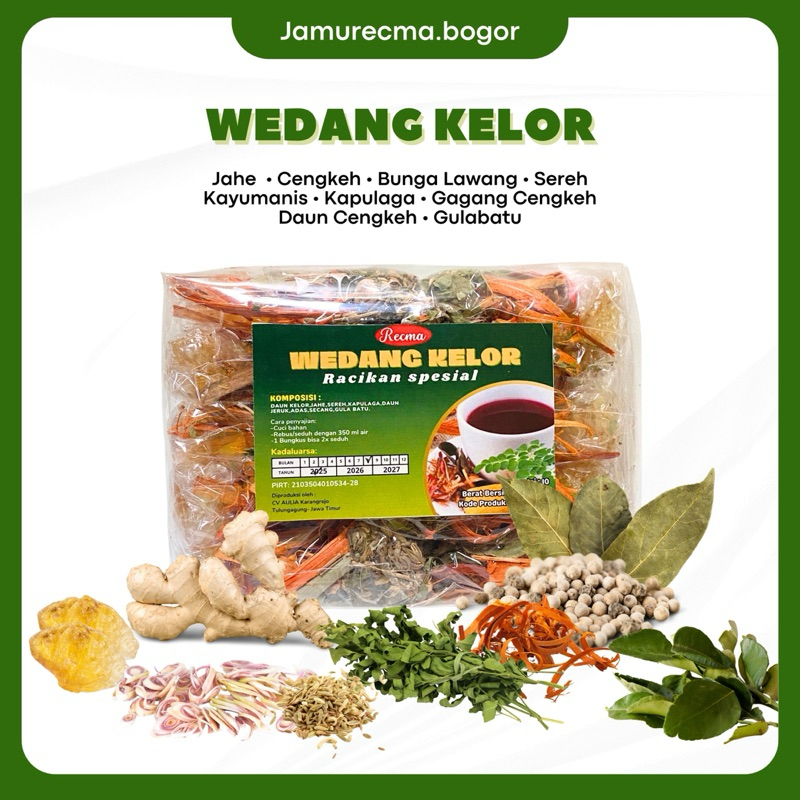 

RECMA Wedang Kelor 8 Rempah Komplit (1 pack isi 10 pcs)