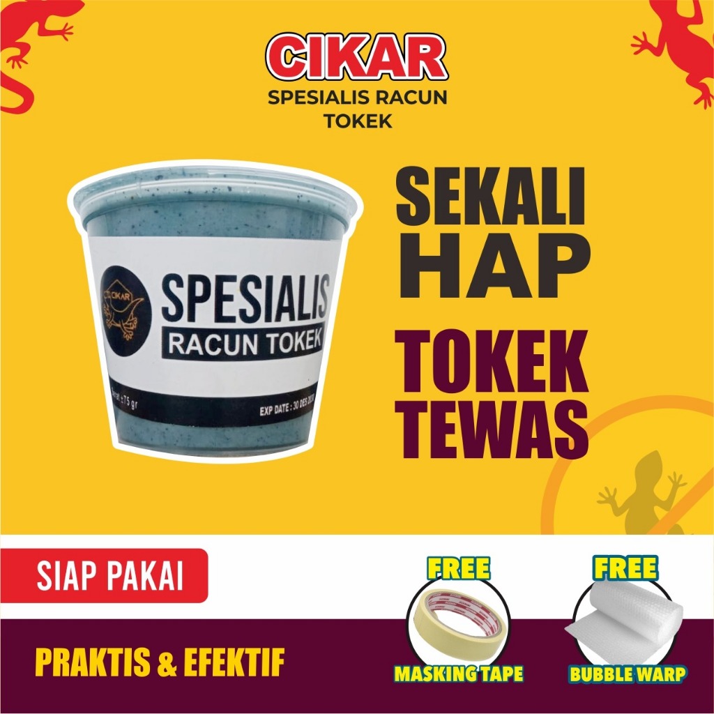 Racun Tokek Cikar Pembasmi Anti Tokek Dijamin Ampuh