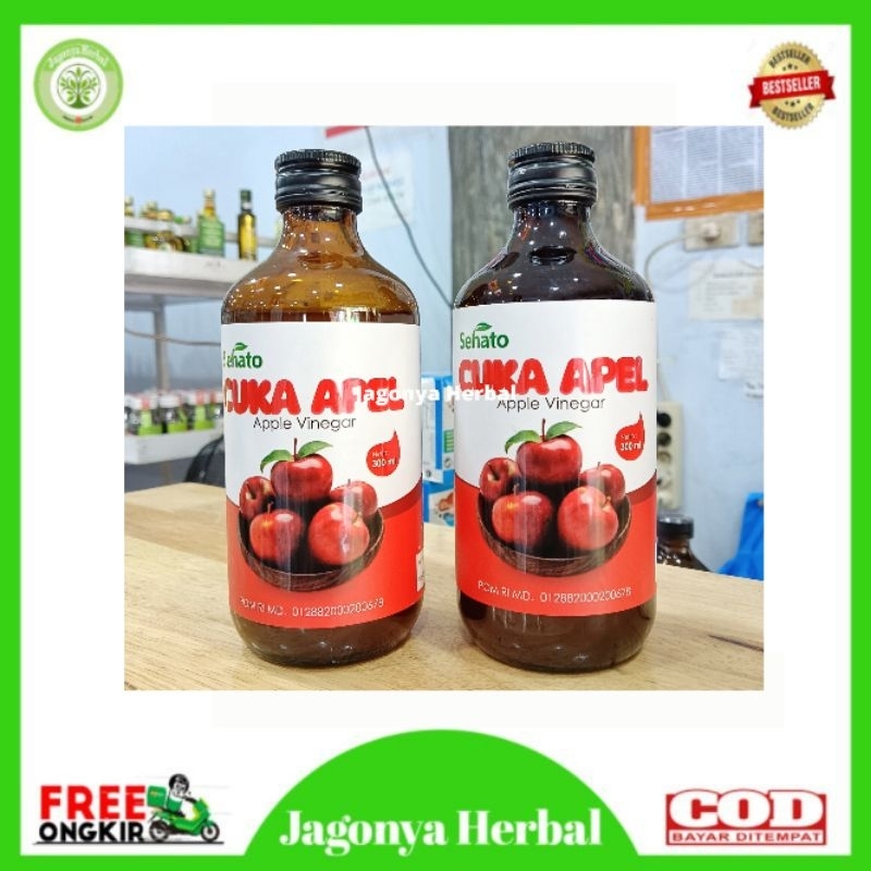 

CUKA APEL SEHATO ORGANIC APPLE CIDER VINEGAR ORIGINAL 100% ISI 300 ML