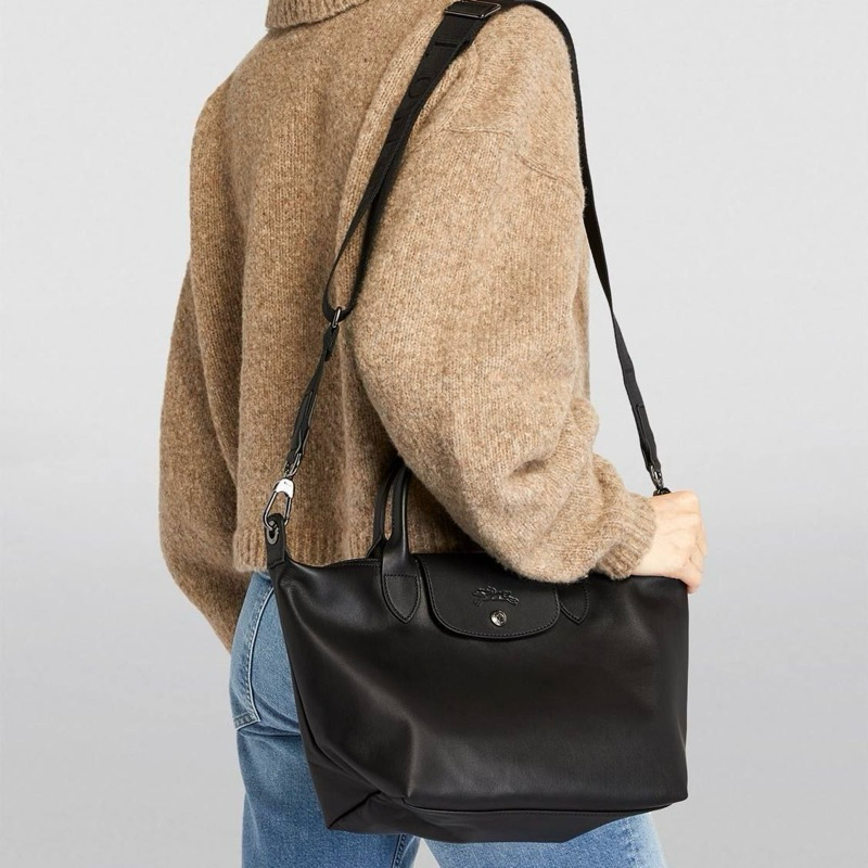 LC Le Pliage Cuir Xtra Handbag Top Handle Bag Small S