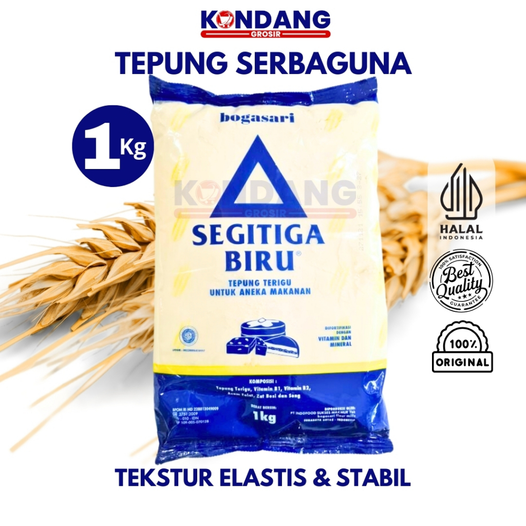 

Tepung Segitiga Biru Bogasari 1 Kg