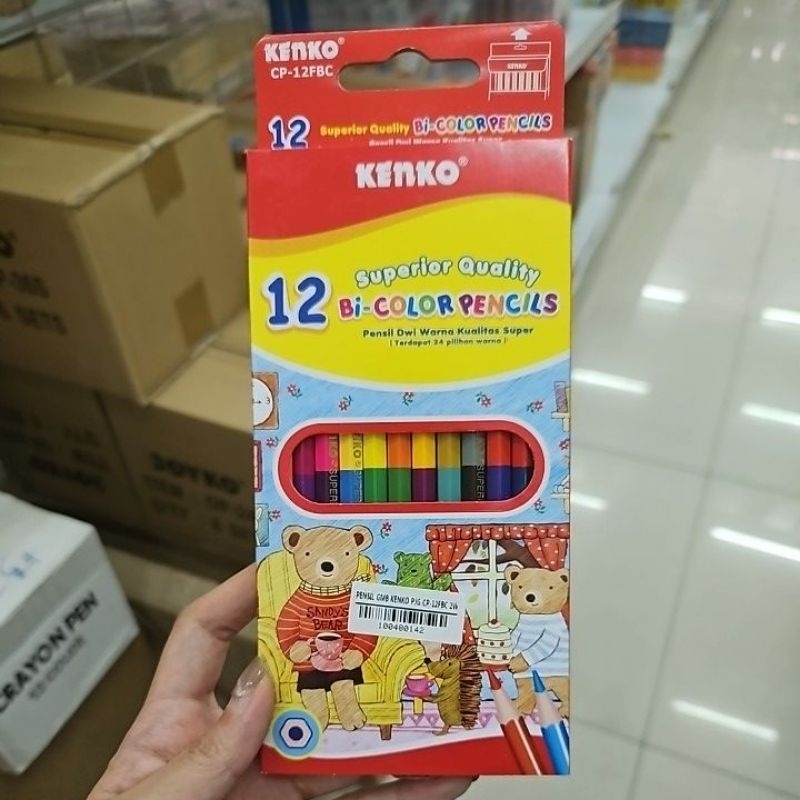 

pensil warna colour pencil color kenko dual color/bi color FBC (12, 18, 24 warna)