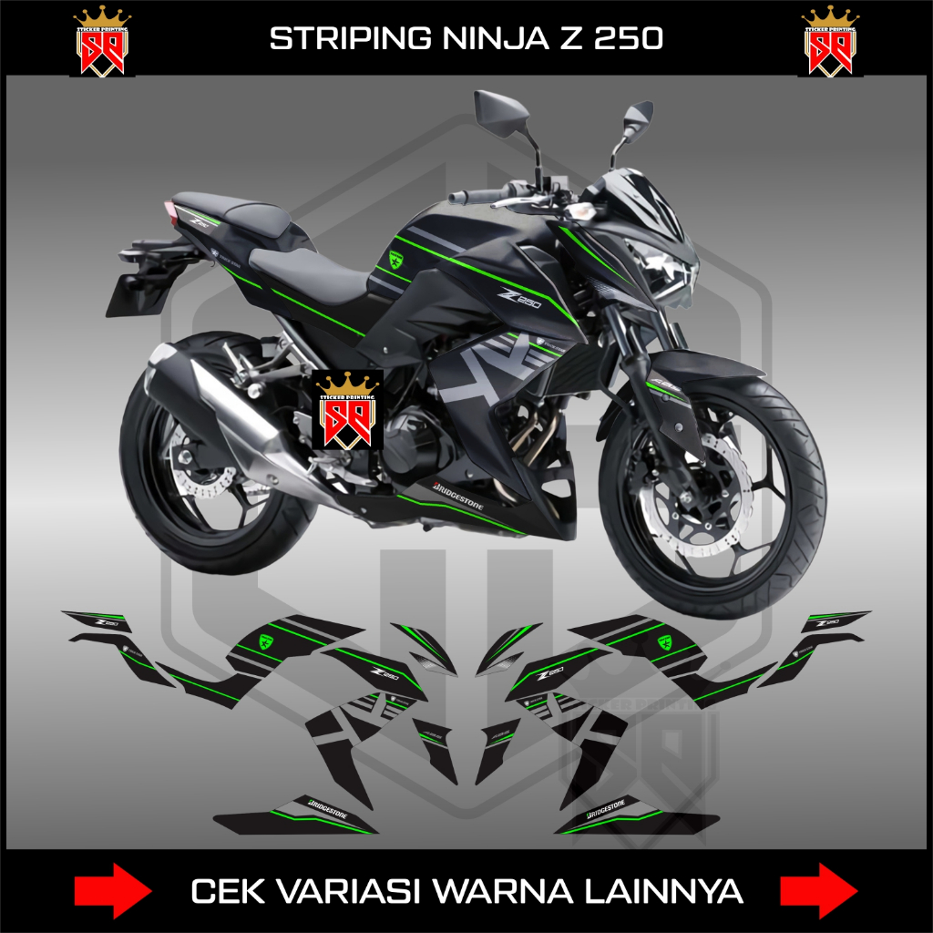 STRIPING NINJA Z250 / DECAL STICKER KAWASAKI NINJA Z250 SL