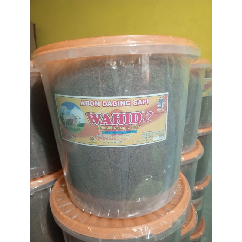 

Abon Daging Sapi Wahid 5KG plus toples