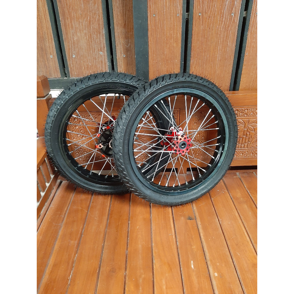 RODA SET SEMI CACING CRF 185/215 BAN PAKET HEMAT WHEELSET SUREX CRF 150 L