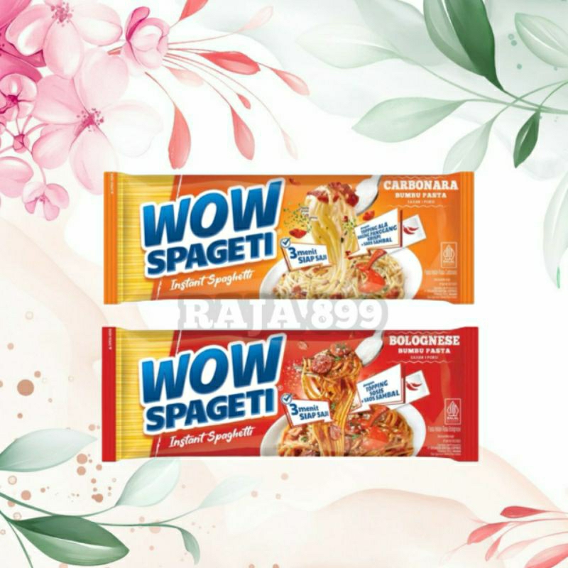 

PASTA WOW SPAGETI | INSTANT SPAGHETTI 88GR CARBONARA | BOLOGNESE