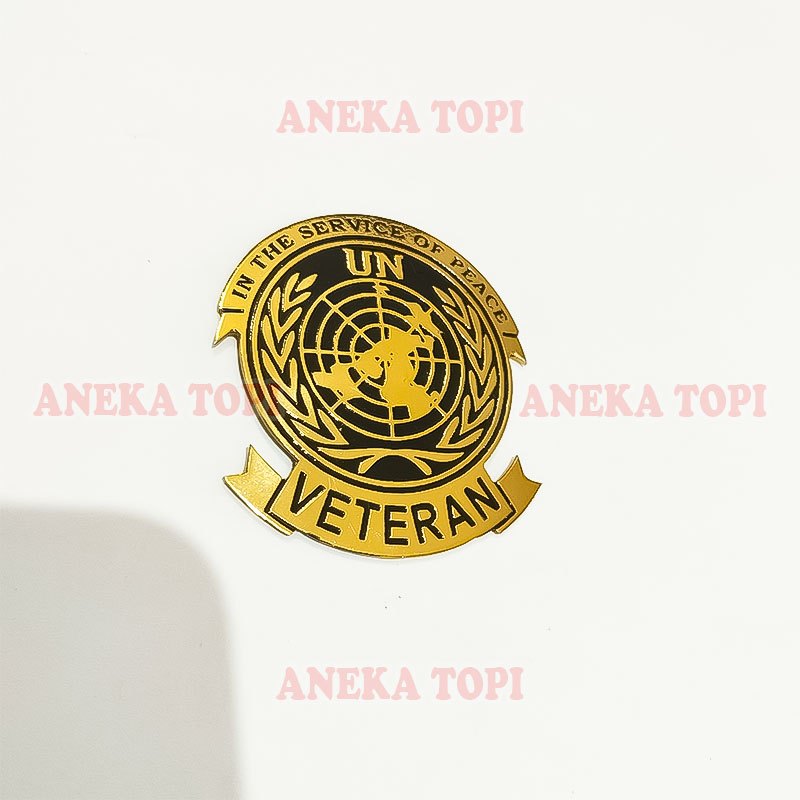 Pin Veteran Pin Bros UN Veteran Brevet Pin Veteran UN - Aneka Topi