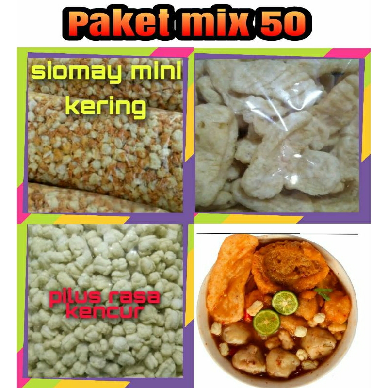

PAKET MIX 50 SPESIALIS UNTUK BASO ACI/SEBLAK DLL
