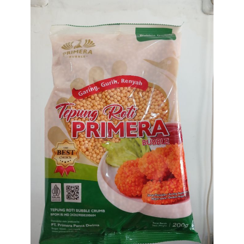 

Tepung Primera bubble crumb 200gr