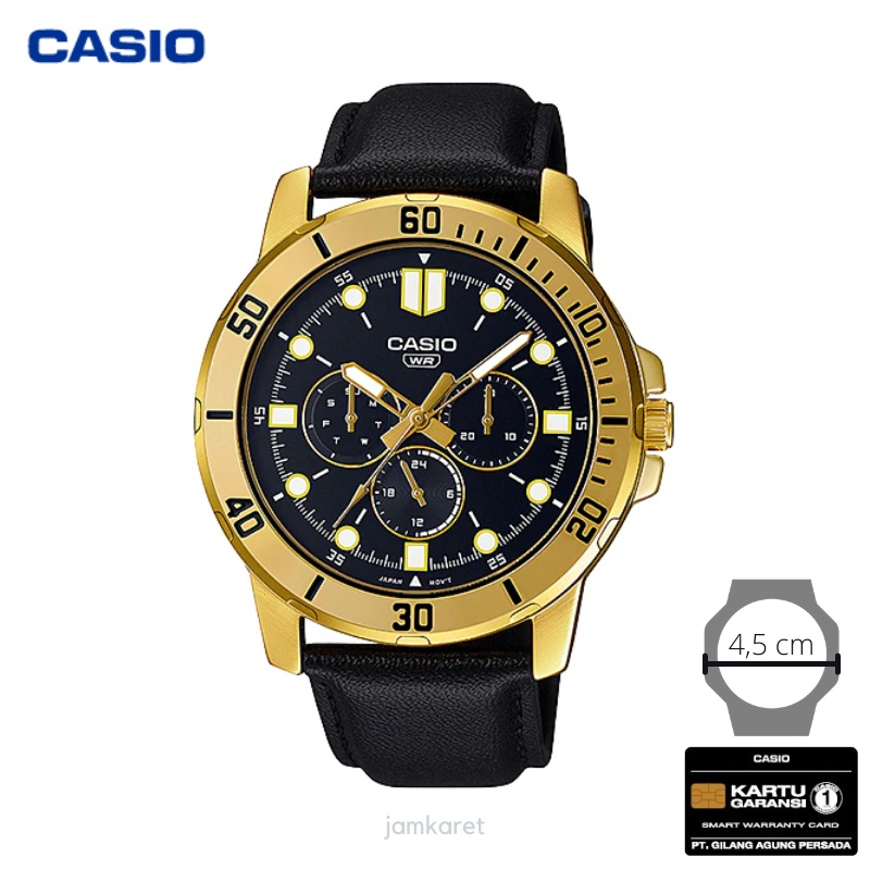 JAM TANGAN CASIO PRIA CASIO MTP-VD300GL-1E / MTPVD300GL CASIO ORIGINAL