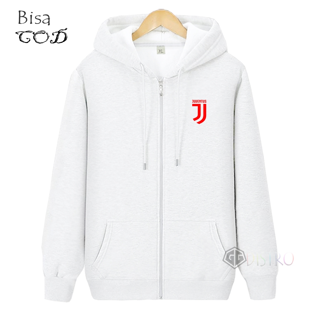 Gg Distro - Unisex Jacket Zipper Resleting  Juventus Merah Jacket Pria Jacket Tebal