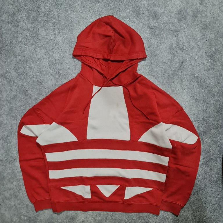 HOODIE ADIDAS TREFOIL BIG LOGO SECOND THRIFTING