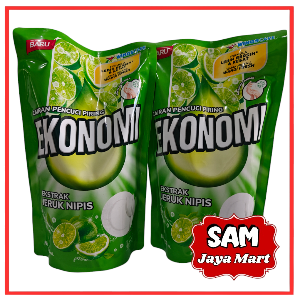 Sabun Ekonomi Jeruk Nipis 650ml - Sabun Cuci Piring Ekonomi - Ekonomi Jeruk Nipis - Sabun Ekonomi