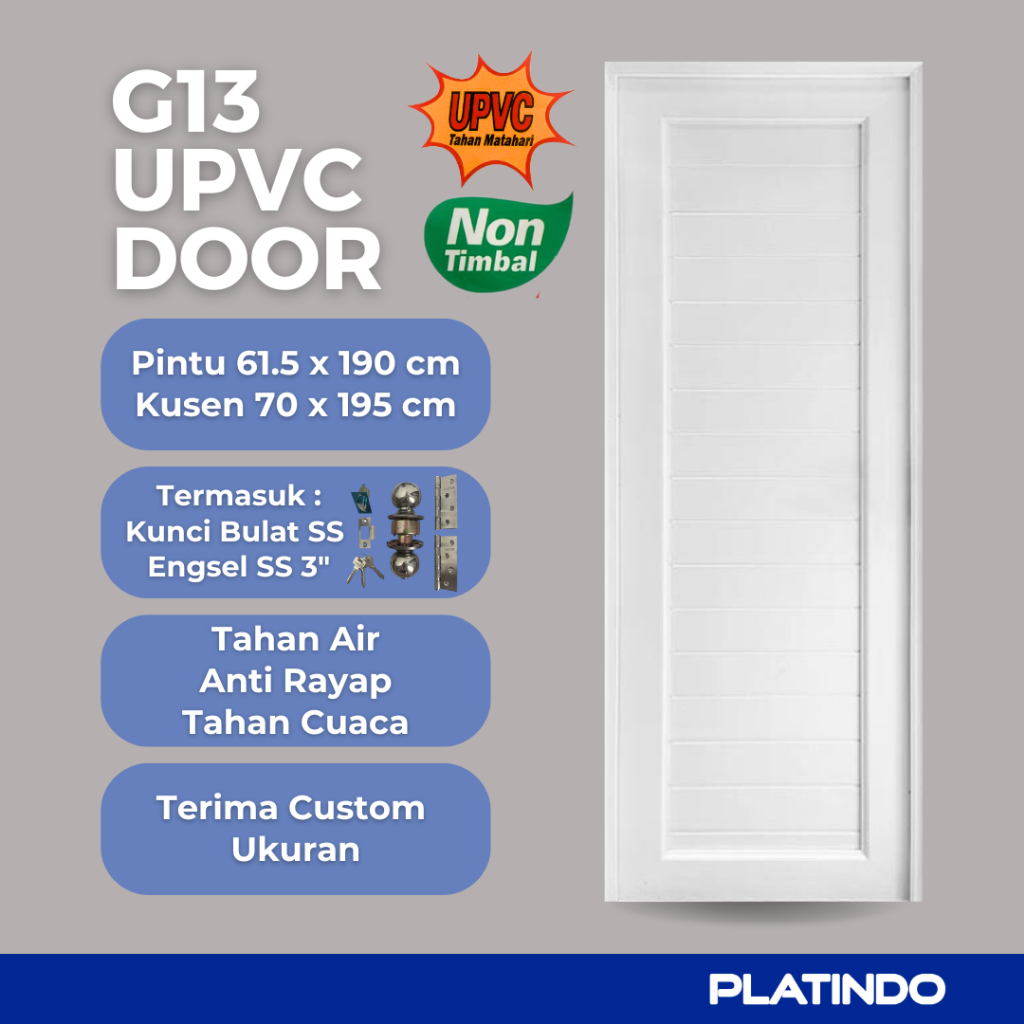 Pintu UPVC / UPVC Door G13 Platindo
