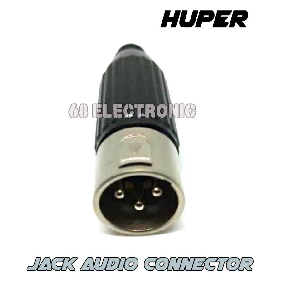 Jack Canon Xlr Huper Male (Cowok) Jek Audio Connector Original huper