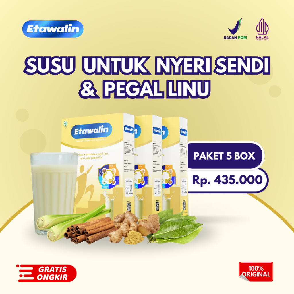 

Etawalin - Susu Herbal Alami untuk Tulang ORI 5 Box