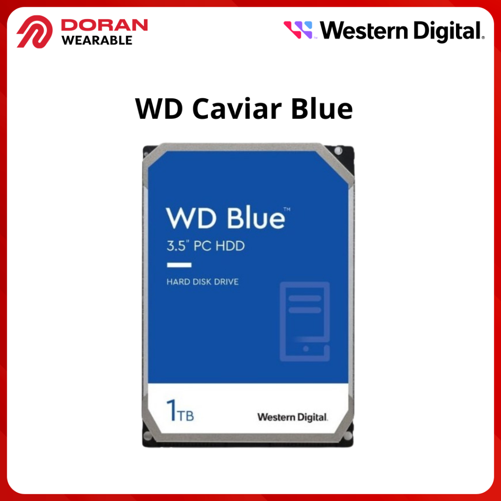 WD Caviar Blue 1TB 2TB 4TB 6TB 8TB - HDD Internal PC Desktop | Garansi 2 Tahun