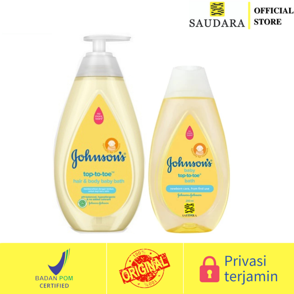 Johnson's Baby Bath Top To Toe  (200 Ml), Johnson's Baby Bath Top To Toe (500 Ml) - Johnson Baby Bat