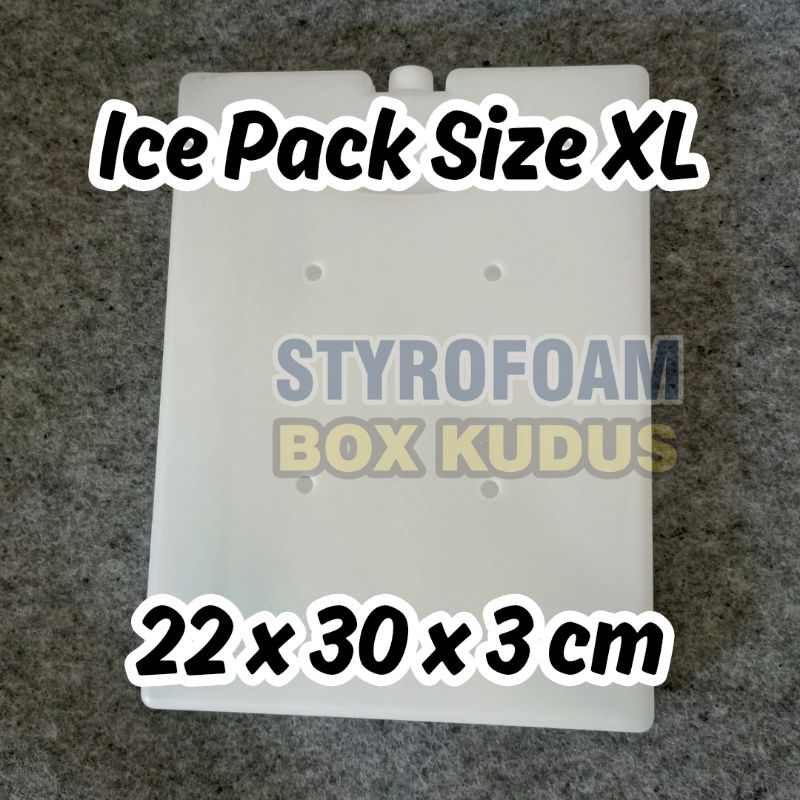 Size XL 22x30x3 cm - ICE PACK ATOM BELUM BEKU Ice Gel Pack Reuseable Ice Cooler Bag Ice Jelly Bag Es