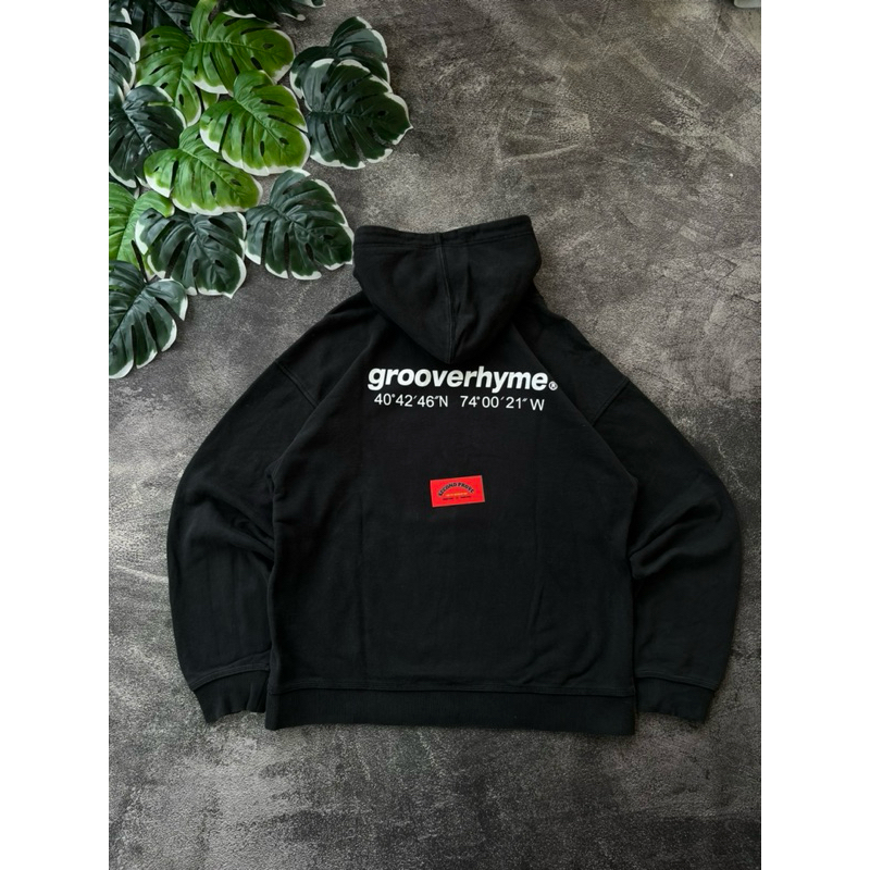 HOODIE GROOVERHYME HITAM ORIGINAL