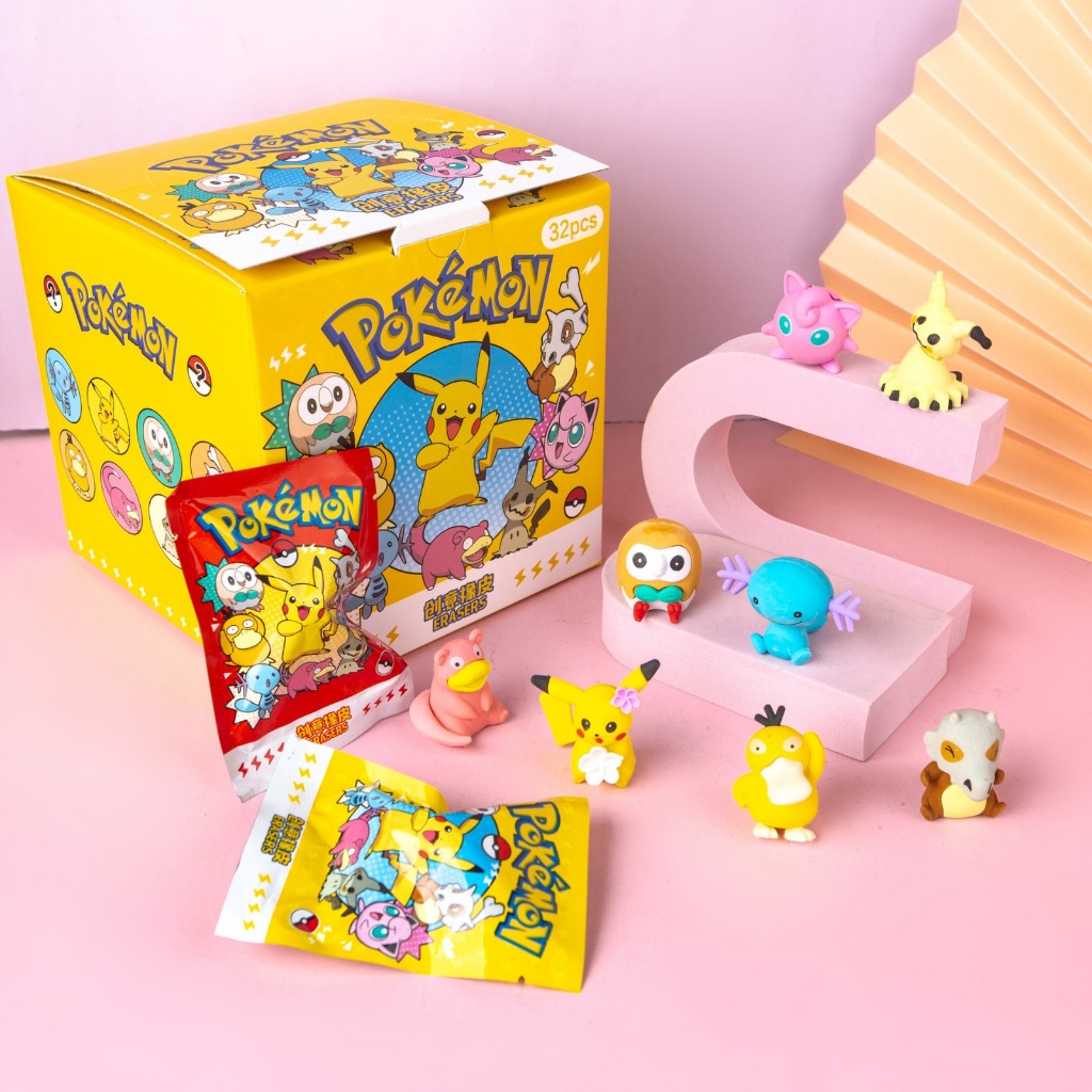 

Penghapus Isi Kejutan Karakter Sanrio Pokemon Capybara Random Bongkar Pasang Cute Surpise Eraser Terbaru blind box Pikachu Squirtle Kuromi Melody Cinnamoroll