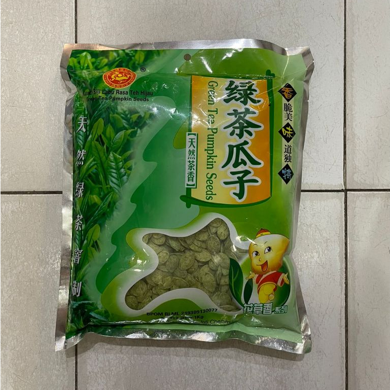 

Kuaci Biji Labu / Kuaci Putih Biji Labu Rasa Teh HIjau / Green Tea Pumpkin Seeds 1kg