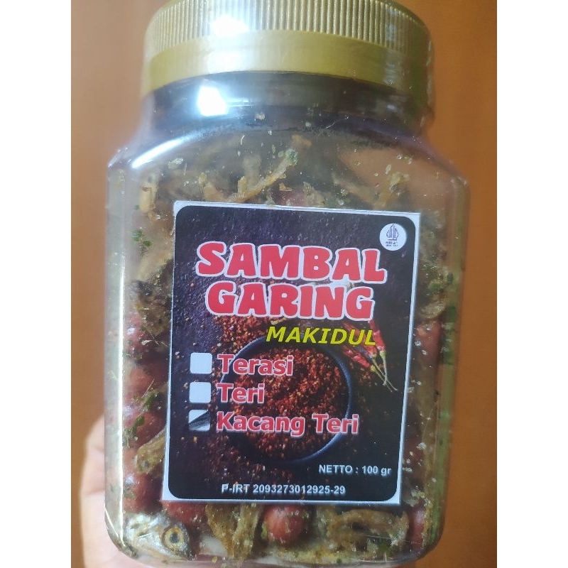 

sambal Garing Instan Kacang Teri 100 gr tidak pedas | Makidul