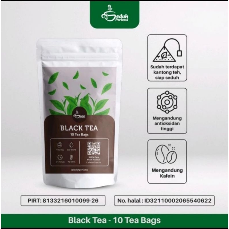 

10 Tea Bag - Black Tea | Siap Seduh Kemasan Ekonomis