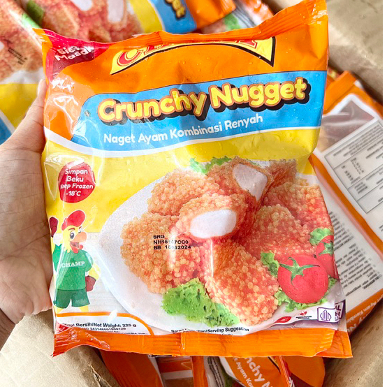 

Champ chicken nugget crunchy 225gr / naget ayam crispy