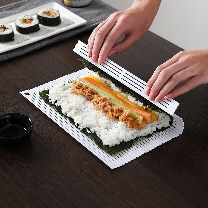 Alat Penggulung Sushi Alat Pembuat Sushi Tikar Platik Kimbab Mat Roller Plastik Praktis