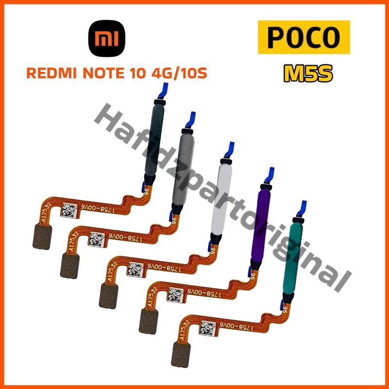 Flexibel Flexible Fingerprint  Sidik Jari Power On Off Xiaomi Redmi Note 10 4G / 10S / 10 5G / Poco 