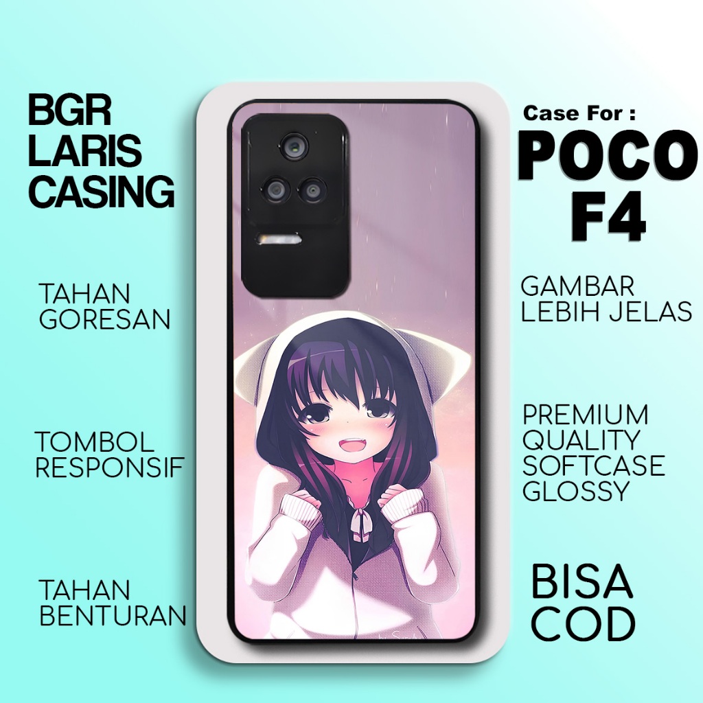 Casing Poco F4 Terbaru Cute Anime Case Poco F4 Hardcase Softcase Glossy Kesing Terlaris Termurah