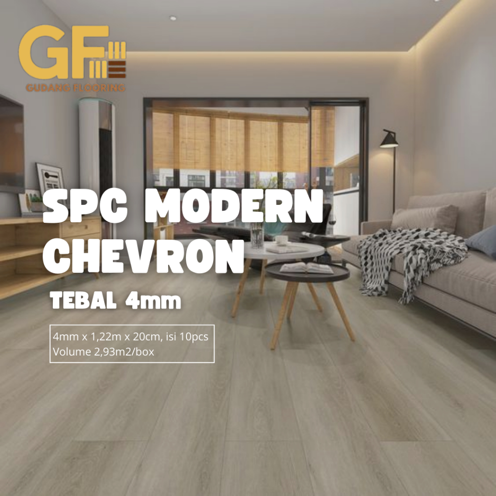 SPC MODERN CHEVRON 4MM | Lantai Vinyl SPC | Vinyl SPC Flooring