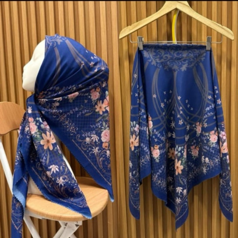 PROMO HIJAB VOAL MOTIF BUNGA SERIES ALFARIZ SCARF