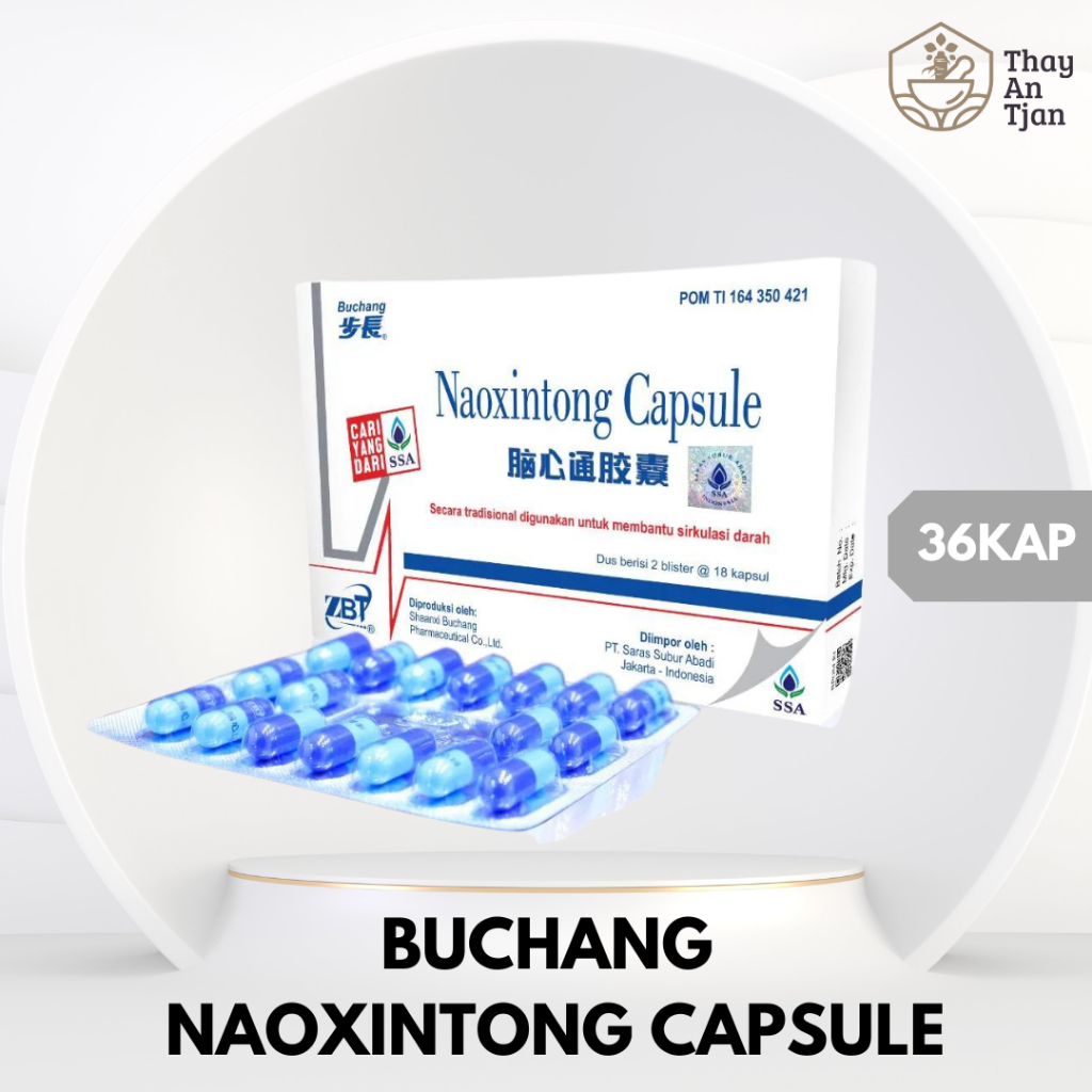 BUCHANG NAOXINTONG CAPSULE | OBAT STROKE | MEMPERLANCAR DARAH | TABLET ISI 36 KAPSUL