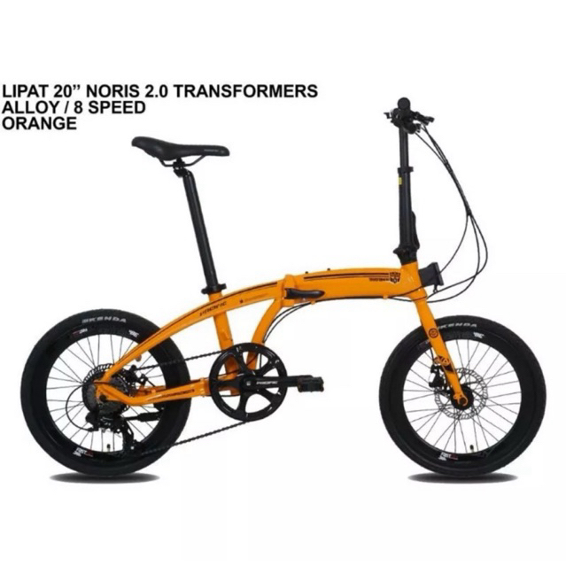 Sepeda Lipat 16 Inch Pacific Noris Transformer (Rem Cakram) Free Helm