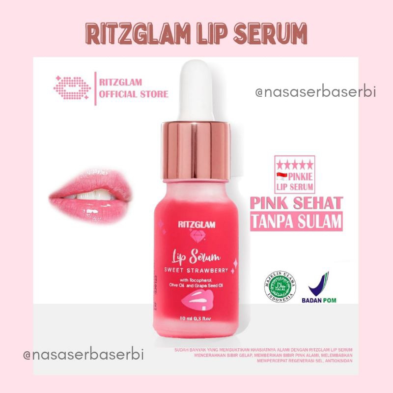 RITZGLAM LIP SERUM - LIP BIBIR - SERUM BIBIR