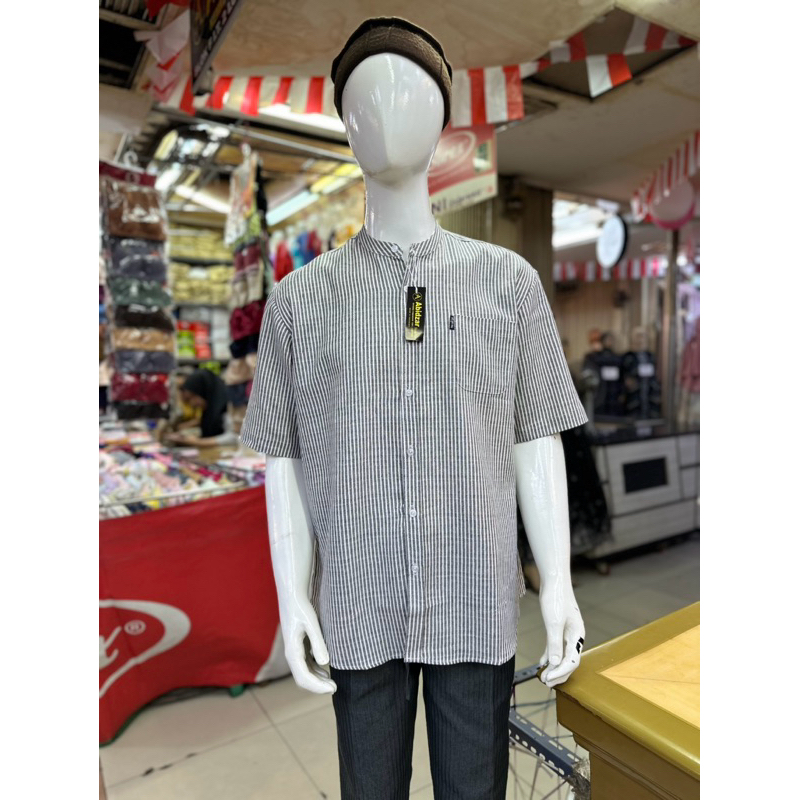 kemeja koko pria dewasa linen premium motif/kemko premium motif