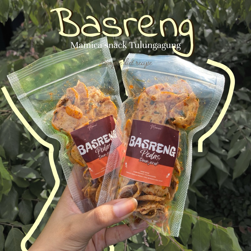 

Basreng Viral Pipih 50gr Renyah Pedas daun jeruk