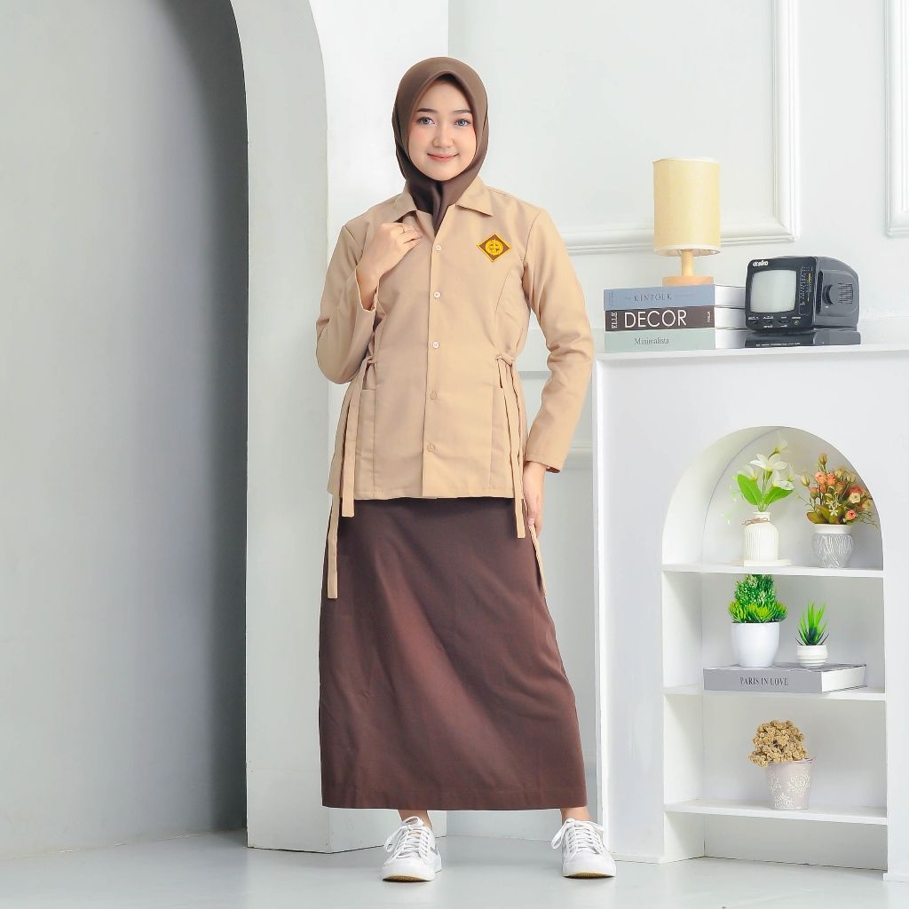 Seragam SMP baju pramuka span tali smp Atasan span tali smp