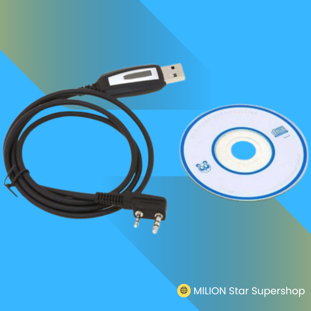 Recorder Perekam Programming USB Cable CD Driver HT Walkie Talkie