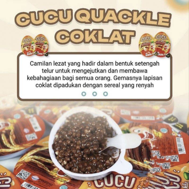 

cucu quackle coklat 1 pack isi 24 pcs